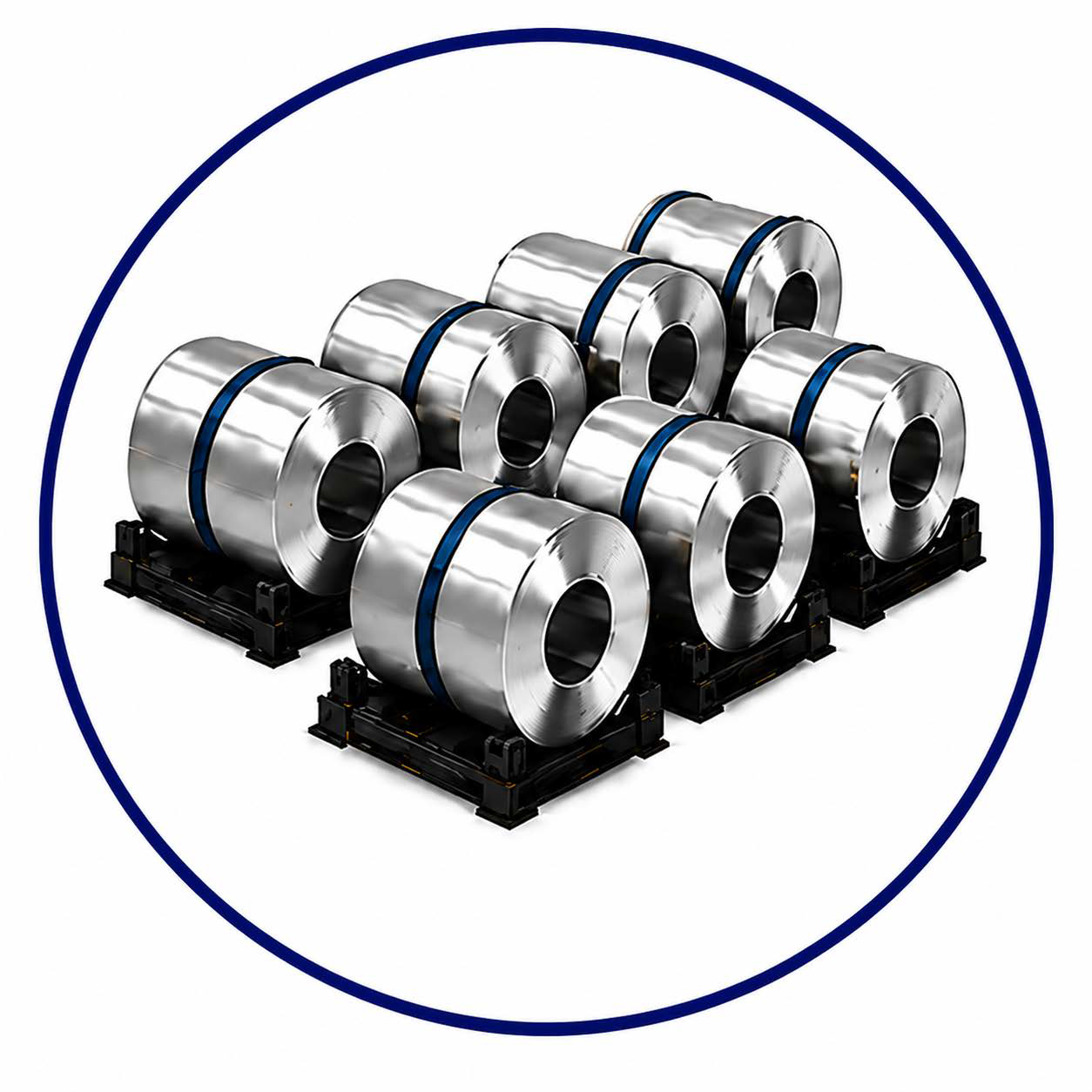 Coil infeed storage for an automatic coil packaging line